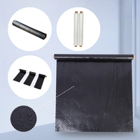 Film de paillage agricole, film de paillage biodégradable en PBAT+PLA, 20 microns, film de paillage agricole compostable