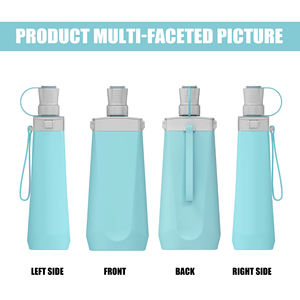 SMILEDRINK Bouteille rétractable en silicone pour l'extérieur écologique Bouteille d'eau pliable à la mode sportive non toxique - Product Image 5