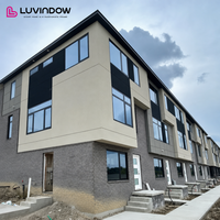 Fenêtres en aluminium à bascule et à rotation haute performance Luvindow pour bâtiments en blocs d'habitation du Michigan, fenêtres à battants écoénergétiques