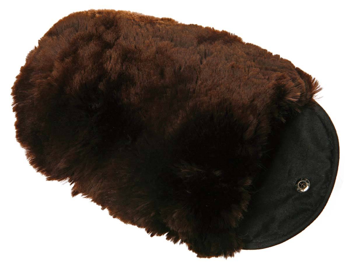 หนังสีน้ำตาลเข้มขนสีน้ำตาล