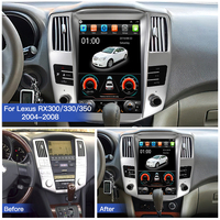 STWEI pour Lexus RX RX300 RX330 RX350 RX400 Toyota Harrier 2004-2008 Écran de style Tesla Autoradio Lecteur multimédia GPS Carplay