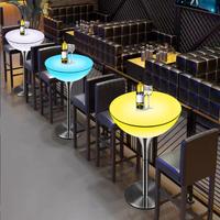 Boîte de nuit bar lounge meubles discothèque éclairée étanche led bar table led meubles haut de gamme tables de cocktail pour bar