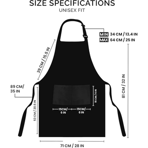 Grembiule da Cucina Utopia Durevole, Set da 2, Regolabile con 2 Tasche, Resistente ad Acqua e Olio, <span class=keywords><strong>per</strong></span> Barbecue e <span class=keywords><strong>Chef</strong></span>, <span class=keywords><strong>per</strong></span> Donne e Uomini - Product Image 2