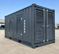 Enceinte de conteneur pour groupe électrogène diesel avec flux d'air du radiateur optimisé et panneaux de service amovibles pour projets d'alimentation de secours