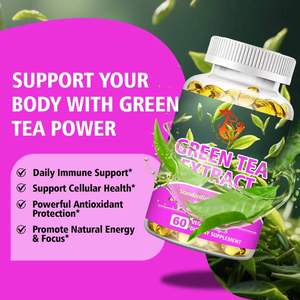 Cápsulas Blandas de Extracto de Té Verde OEM ODM, Promueve la Función Metabólica, Fomenta la Claridad Mental, Ayuda a Mantener los Niveles de Energía - Product Image 2
