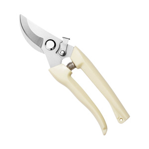 Sécateur en acier inoxydable beige en forme de coude pour le jardinage et la coupe des fleurs - Product Image 1