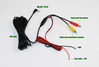Junsun — câble pour caméra de recul de voiture, Port AVIN, 6M, connexion au GPS portable, avec prise de 2.5mm, navigation GPS, câble d'entrée vidéo