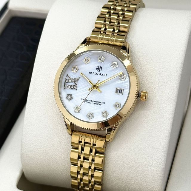 Wholesale Women's Business Stainless Steel Quartz Watches Waterproof Luminous Calendar Wrist Watches for Women
