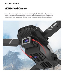 E88 PRO Folding <strong>Drone</strong> Toy <strong>4K</strong> Dual <strong>Camera</strong> Cross-Border With LED Backlight for Beginners and Mini Remote Dron - Product Image 2