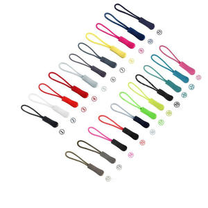 Tiroirs à glissière en caoutchouc fantaisie en gros, logo personnalisé, tirette de fermeture éclair noire - Product Image 6