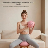 Ballon de Yoga et Pilates en PVC Durable Personnalisable de 25 cm (9 pouces) avec Fonction Massage, Entraînement du Core, Pompe Incluse, Option Personnalisée pour Femme