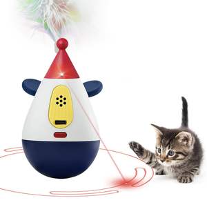 เลเซอร์แมวอัตโนมัติ 360 °   เลเซอร์ทรงตัวอัตโนมัติพร้อมความเร็วปรับได้ 3 ระดับ และของเล่นแบบอินเทอร์แอคทีฟที่ชาร์จผ่าน USB ได้ - Product Image 1