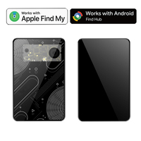 Nouvelle conception ultra-mince, traceur de portefeuille intelligent anti-perte, étanche IP68, avec positionnement mondial, compatible iOS Find My et Android Find Hub