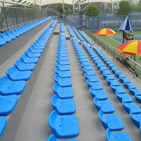 Sièges de stade Offre Spéciale Chaises en plastique Système de gradins en tribune Sièges de stade Sièges moulés par soufflage avec dossier bas
