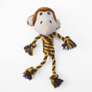 Yüksek kaliteli diş temizleme Bite dayanıklı Molar Chew pamuk halat karikatür hayvan gıcırtılı Pet köpek oyuncak - Product Image 6