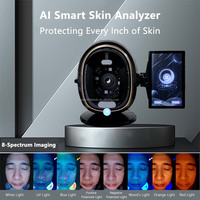 Analyseur de peau numérique, appareil d'analyse de la peau, miroir 3D automatique portable, scanner de peau du visage, beauté Factory AI Magic