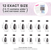 AIERFEI – Faux ongles à presser en gros, 24 pièces, longs, forme amande, effet œil de chat de luxe, prêts à porter pour soirée, lot en vrac, fournisseur