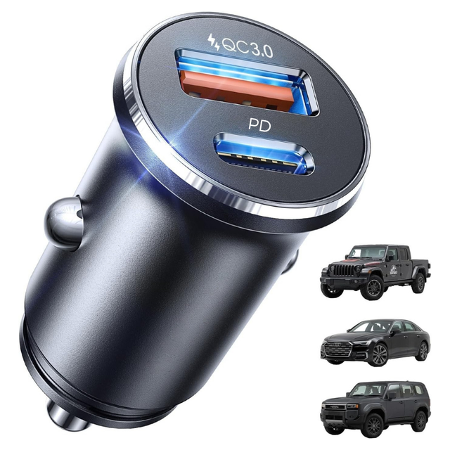 OEM Custom Dual Port PD for Mobile Tablet Fast Car Charger, Factory Price Mini Flush Fit for Vehicle Laptop Car Charger Adapter