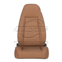 Siège de course universel réglable en PVC marron WZSEAHI avec glissière