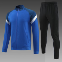 Grosir kustom menjalankan sepak bola pakaian poliester olahraga latihan baju olahraga kualitas tinggi dua bagian Tracksuit