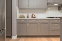 Gagang Kabinet Dapur Modern dari Baja Anti Karat dengan Finishing Brushed, Gagang Laci, Perlengkapan Kabinet