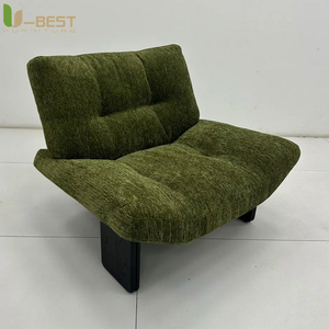 Fauteuil de hall d'hôtel U-best, siège central, style nordique moderne, chaise de salon classique en tissu pour bureau, club d'affaires, réception - Product Image 2