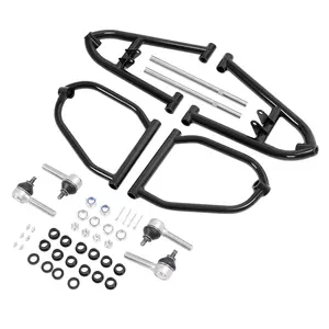 Bras en A allongé avant noir pour Yamaha <span class=keywords><strong>Raptor</strong></span> <span class=keywords><strong>250</strong></span> YFM250R 2008-13 enduit de poudre - Product Image 4