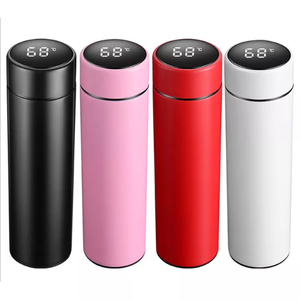 Termo Moderno de Acero Inoxidable Kecolove con Pantalla LED, Botella de Agua Digital Inteligente, Ideal para Camping, Incluye Tapas, 12-24h - Product Image 1