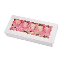 Boîte à macarons en papier alimentaire de qualité supérieure, personnalisable avec grande fenêtre, pelliculage mat, gaufrage, durable, pour donuts, en matériaux recyclés – Vente chaude