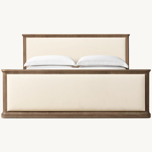 Cama de Plataforma de Madera Maciza Tallada a Mano de Alta Calidad y Lujo Estilo Americano Moderno, Tamaño King/Queen, para Dormitorio, Muebles para el Hogar, Personalizable - Product Image 3