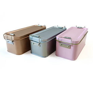 Bán Buôn Hình Chữ Nhật Kim Loại Lưu Trữ Hộp Cấp Thực Phẩm <span class=keywords><strong>Tin</strong></span> Trường Hợp Bản Lề Nắp <span class=keywords><strong>Tin</strong></span> Có Thể Bánh Cookie Kẹo Bao Bì - Product Image 6