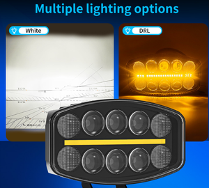 Lumière de travail automobile ovale TCYATO de 10 pouces, feux tout-terrain, <span class=keywords><strong>ampoules</strong></span> <span class=keywords><strong>LED</strong></span> universelles haute puissance <span class=keywords><strong>pour</strong></span> camions et voitures - Product Image 4