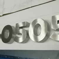Letras Metálicas Grandes Personalizadas, Letrero 3D con Logotipo de Empresa en Metal, Letrero de Acero Inoxidable Fabricado para Negocios