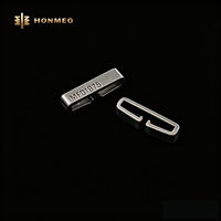 HONMEO Étiquettes métalliques personnalisées en alliage de zinc gravées avec logo de marque pour sacs, vêtements, jeans – Étiquettes OEM sur mesure
