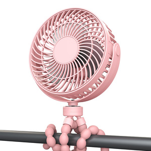 Mini-ventilateur portable multifonctionnel Mah pour poussette, rechargeable par USB, petit ventilateur pour siège de téléphone portable, ventilateur pieuvre portable d'extérieur - Product Image 5