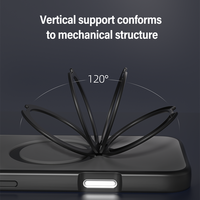 Étui de téléphone magnétique premium avec support rotatif à 360°, design incassable, épaisseur de 1 mm, aimant N52 authentique, prise en charge du logo personnalisé