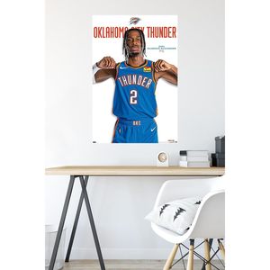 Symon NBA Oklahoma City Thunder Shai Gilgeous-Alexander Feature Series 23 Póster de pared sin marco 34L X Accesorio - Product Image 1