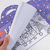 Ensemble d'autocollants et de pochoirs pour enfants personnalisés, livre de coloriage et outils de peinture, jouet interactif