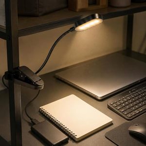 ไฟอ่านหนังสือแบบหนีบ LED ชาร์จไฟผ่าน USB ได้ ใช้แบตเตอรี่ ป้องกันสายตา เหมาะสำหรับห้องนอน - Product Image 6