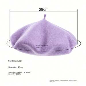 Béret tricoté pour femme, imprimé sérigraphié, personnalisable, tendance, pour l'extérieur – Meilleure vente - Product Image 2