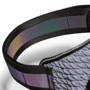 Harnais pour animaux de compagnie Flyharness Urban avec poignée, noir, gris, à motifs, bandes réfléchissantes, ajustement réglable, taille petite, moyenne, grande - Product Image 5