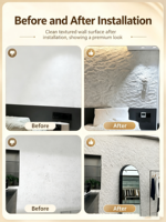 Revêtement mural intérieur souple, panneaux de pierre artificielle flexible en travertin, carreaux modernes d'extérieur en fausse pierre, argile modifiée 3D