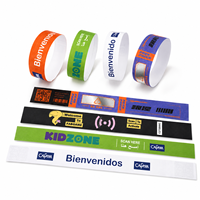 Pulsera de Papel NFC Desechable de 13.56MHz, Resistente al Agua, Imprimible, para Conciertos y Festivales, Venta al Por Mayor