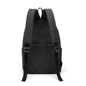 Custom Fashionable Custom School Bagpack <b>Men</b> Outdoor Sports Rucksack Laptop Bags <b>Black</b> <b>Mens</b> Canvas <b>Backpack</b> - Product Image 5