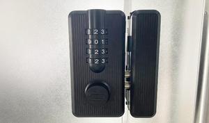 Không thấm nước ABS kim loại 4-chữ số mã khóa cho văn phòng nhà máy an toàn Keyless trượt khóa cửa - Product Image 4