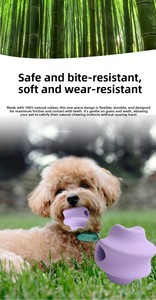 Jouet pour chien en caoutchouc à mâcher, sonore, <span class=keywords><strong>vibrant</strong></span>, pour la chasse en intérieur, balle roulante électrique, luxe, classique, durable - Product Image 5