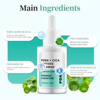 Sérum Visage Coréen à la Centella, PDRN, Céramide NP, Réparateur Couperose, CICA, Peptide, Niacinamide, Allantoïne