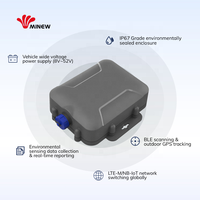 Minew MG5 Nouvelle passerelle mobile LTE extérieure, routeur IoT GPS BLE, système d'alarme intelligent pour la logistique de la chaîne du froid