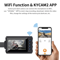 3 pouces double 1080P moto DVR 2 objectif étanche Moto caméra WiFi GPS Dash Cam avant arrière conduite enregistreur vidéo boîte noire