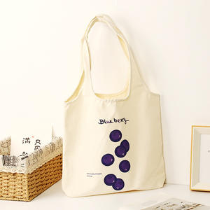 Bolsa de Compras Plegable Ecológica de Lona de Algodón con Cierre de Cremallera, Personalizable con Logotipo, Ligera, Portátil, de Gran Capacidad, Blanca - Product Image 6